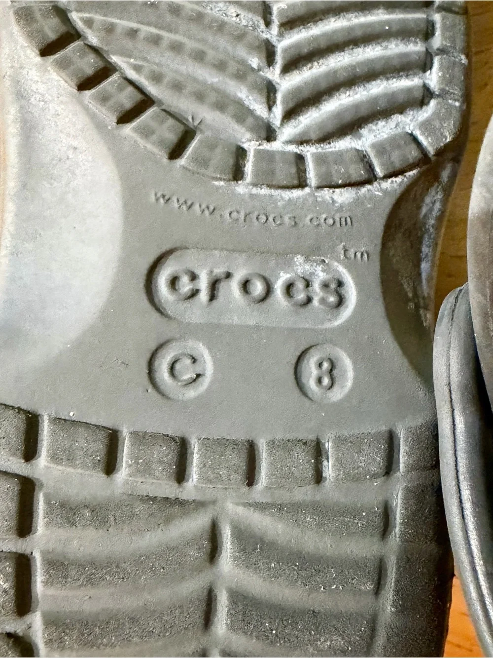 CROCS Kids Black Classic Size 8C